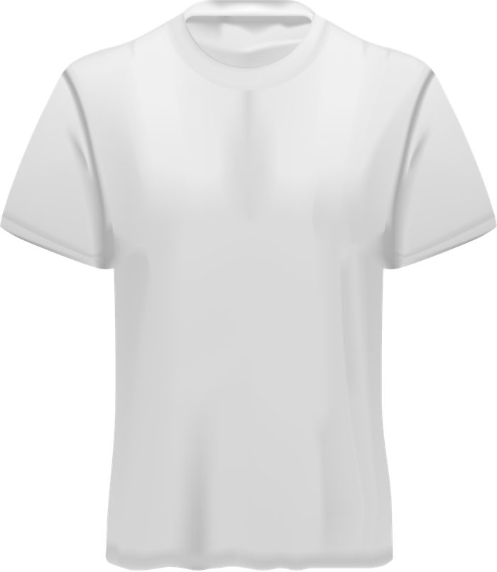 Blank t-shirt, front view